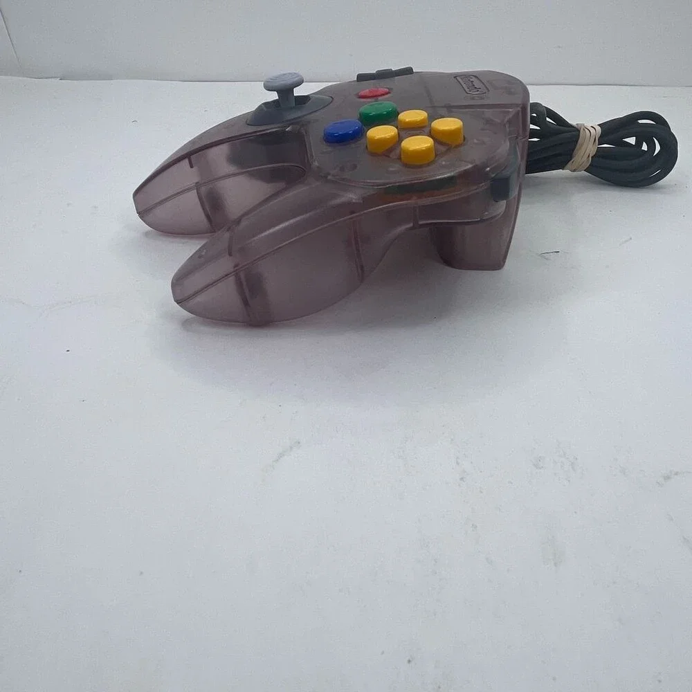OEM N64 Atomic Purple Translucent Nintendo 64 Wired Controller Loose 7/10 Stick